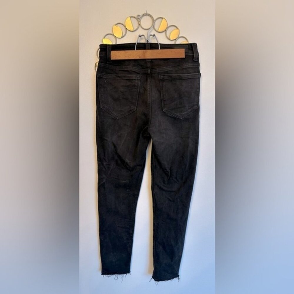 Denver Hays Womens Jeans Size 4 High Rise Dark Black Color Skinny Ankle Jeans - Picture 3 of 6
